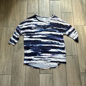 Sunday blue printed top